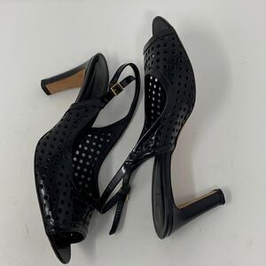 Navyboot black peep toes size 41